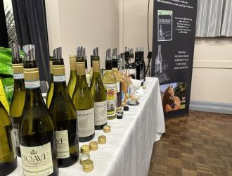 Wine Night CU Wine table