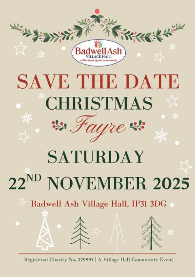 Save The Date Badwell Ash Christmas Fayre