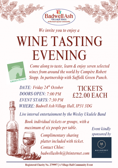 Wine Tasting Evening 26.10.25